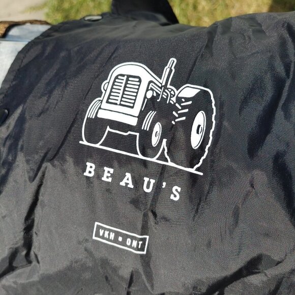 RARE BEAU'S BREWERY JACKET Men's Size Medium Snap Button Vankleek Hill Tractor - Picture 6 of 10